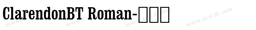 ClarendonBT Roman字体转换